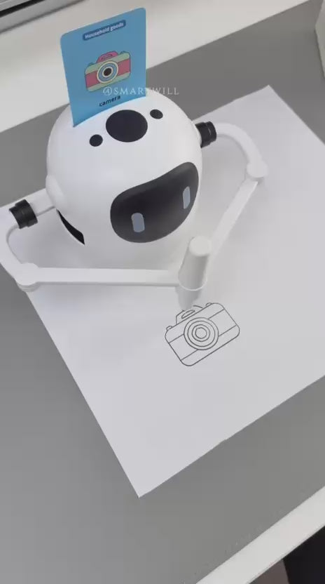 Blue Color Intelligent Child Drawing Robot